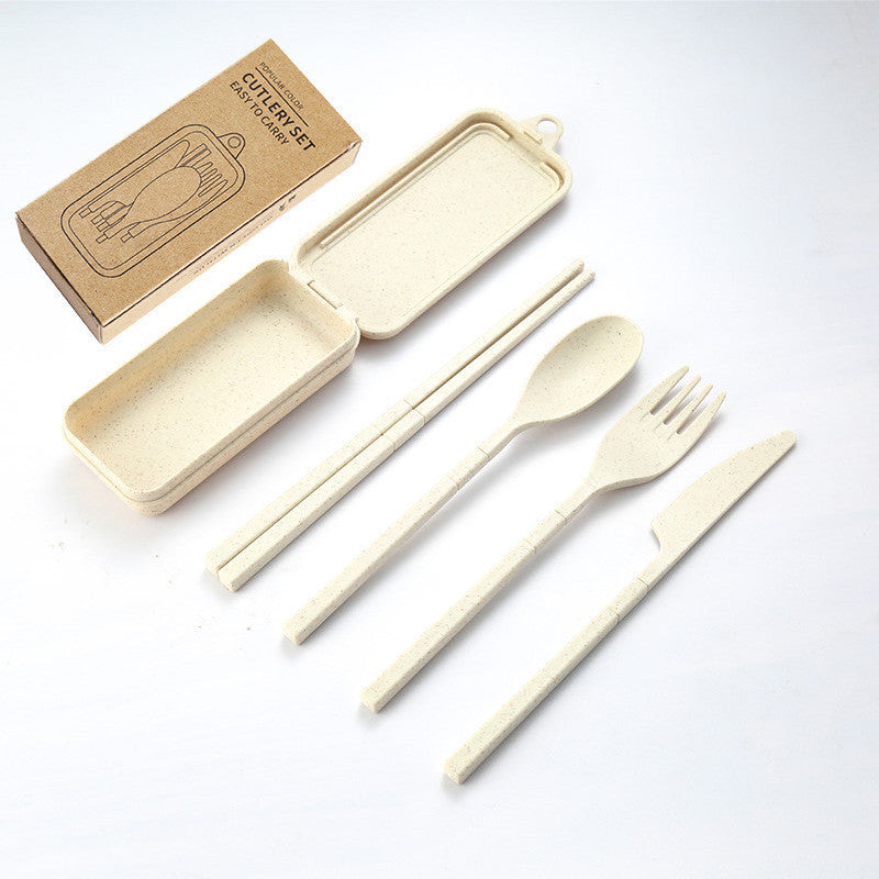 Portable and eco-friendly cutlery set in assorted colors