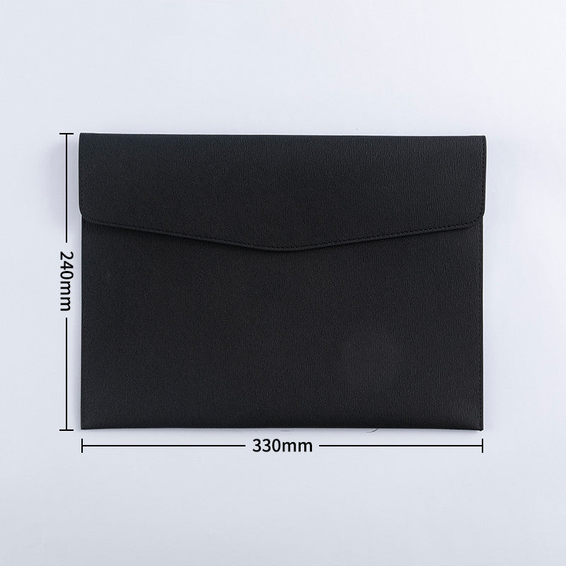 DocuGaurd: High-Capacity Document Storage Bag - A4 Faux Leather Folder