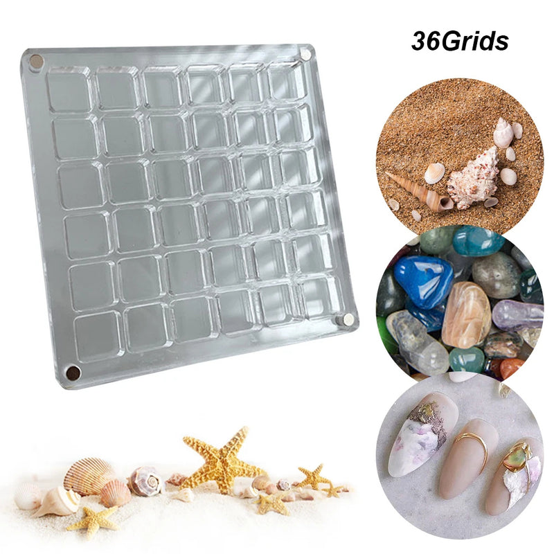 36 Grid Acrylic Seashell Display Box