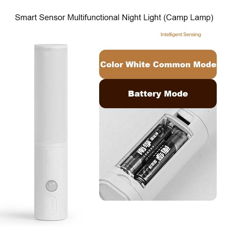 Smart Motion Sensor LED Night Light - Rechargeable, Adjustable, Portable