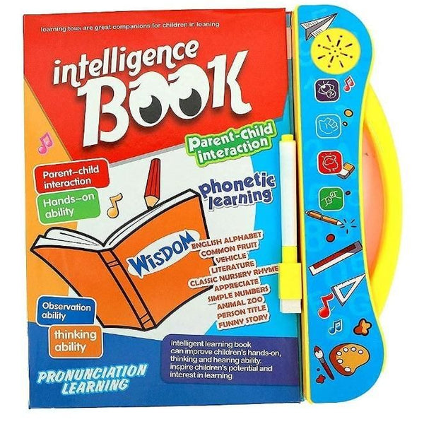 Phonetic Educational ABC 123 Learning Book with Sound - Multicolor