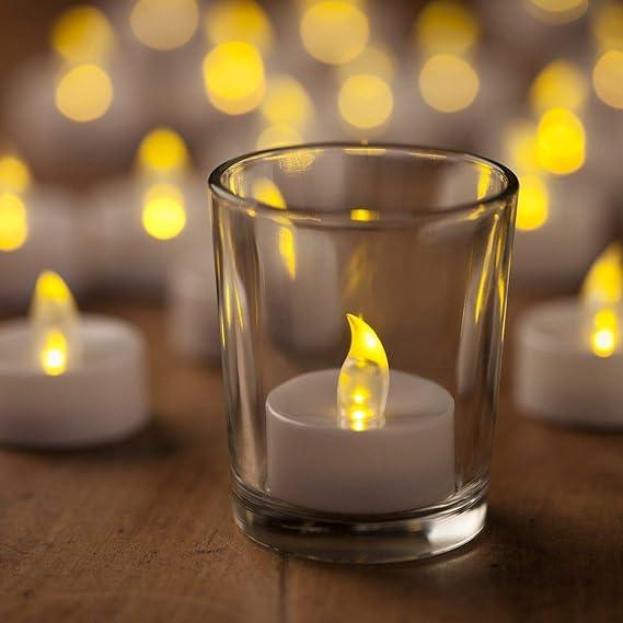 Battery Operated LED Candle Diya Decorative Lights Pack of 12