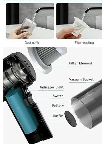 Portable Handheld Air Duster Wireless Vacuum Cleaner - Compact and Efficient Cleaning Tool