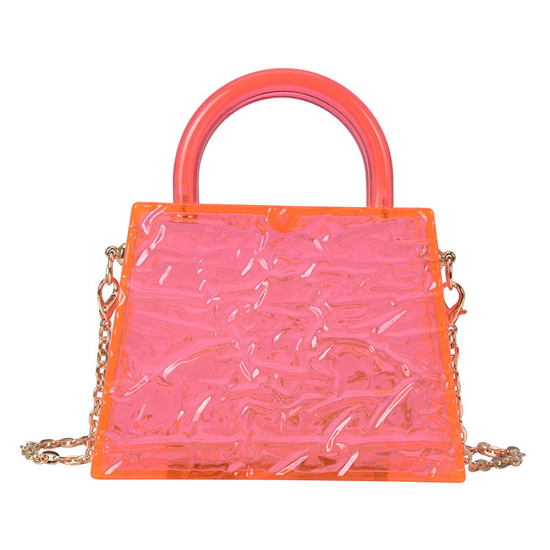 Mini Transparent Chain Jelly Bag - Fashionable Small Shoulder Bag for Women