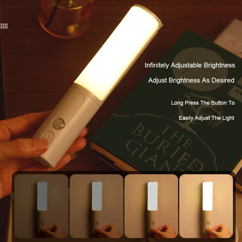 Smart Motion Sensor LED Night Light - Rechargeable, Adjustable, Portable