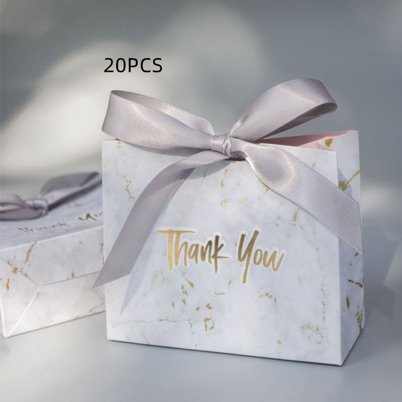 Creative European Wedding theme Box - Marble Pattern Gift Box