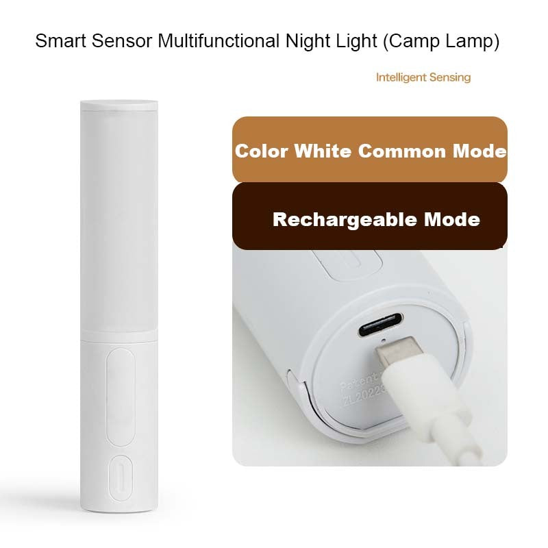 Smart Motion Sensor LED Night Light - Rechargeable, Adjustable, Portable