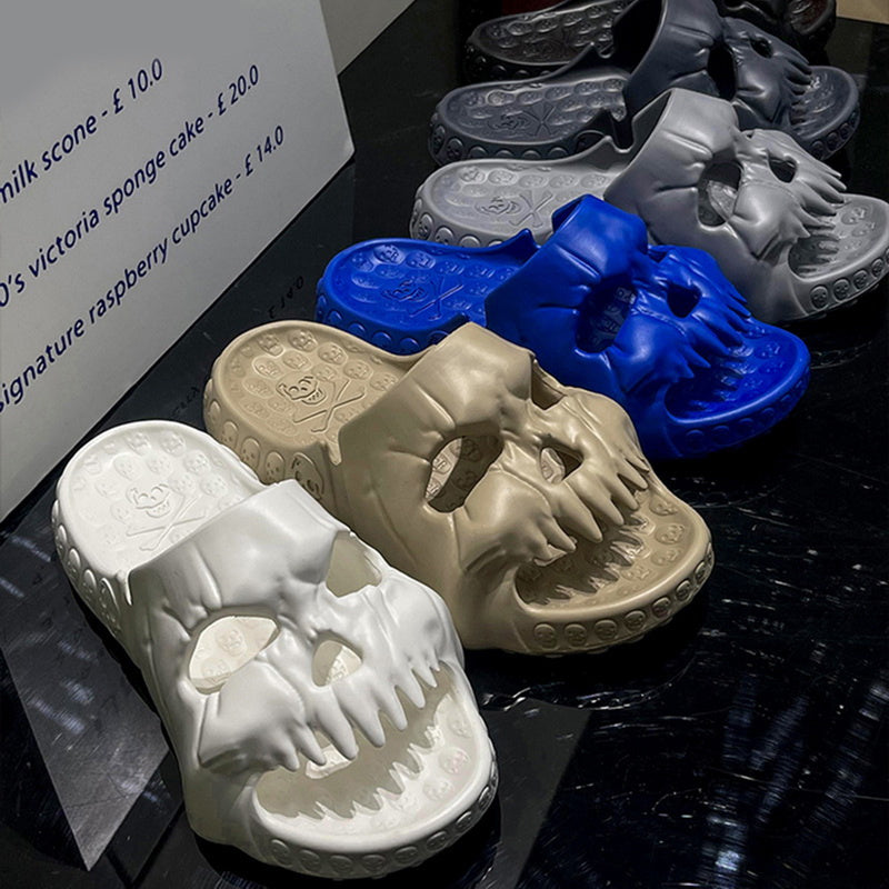 Fun Skull Head Indoor Slippers