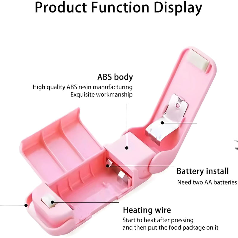 Portable Heat Sealer Mini Sealing Machine for Food Storage - Vacuum Bag, Chip, Plastic, Snack Bags